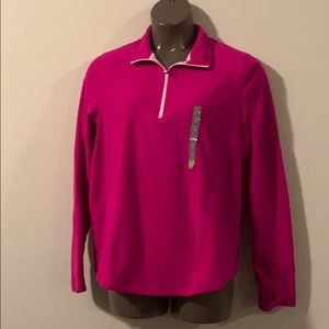 TekGear 1/4 zip mockneck jacket with thumb holes